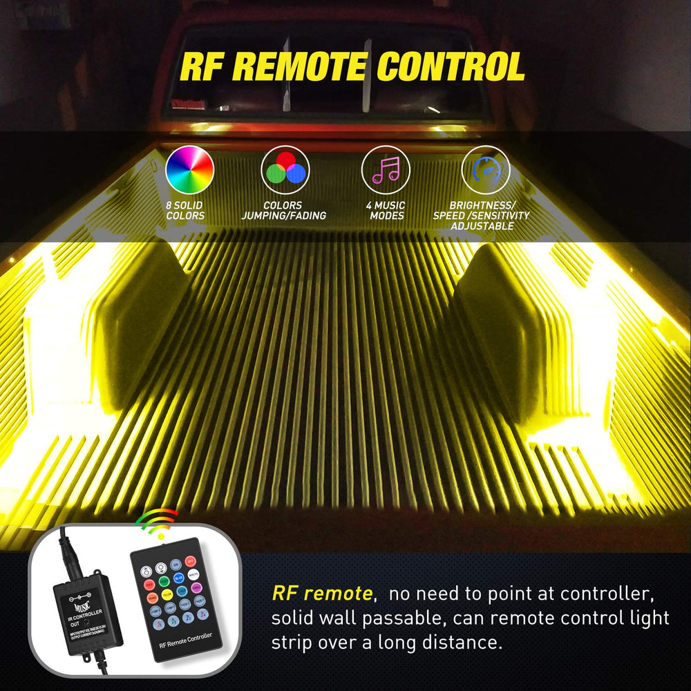 Nilight RF remote control showing wireless color and mode convenience