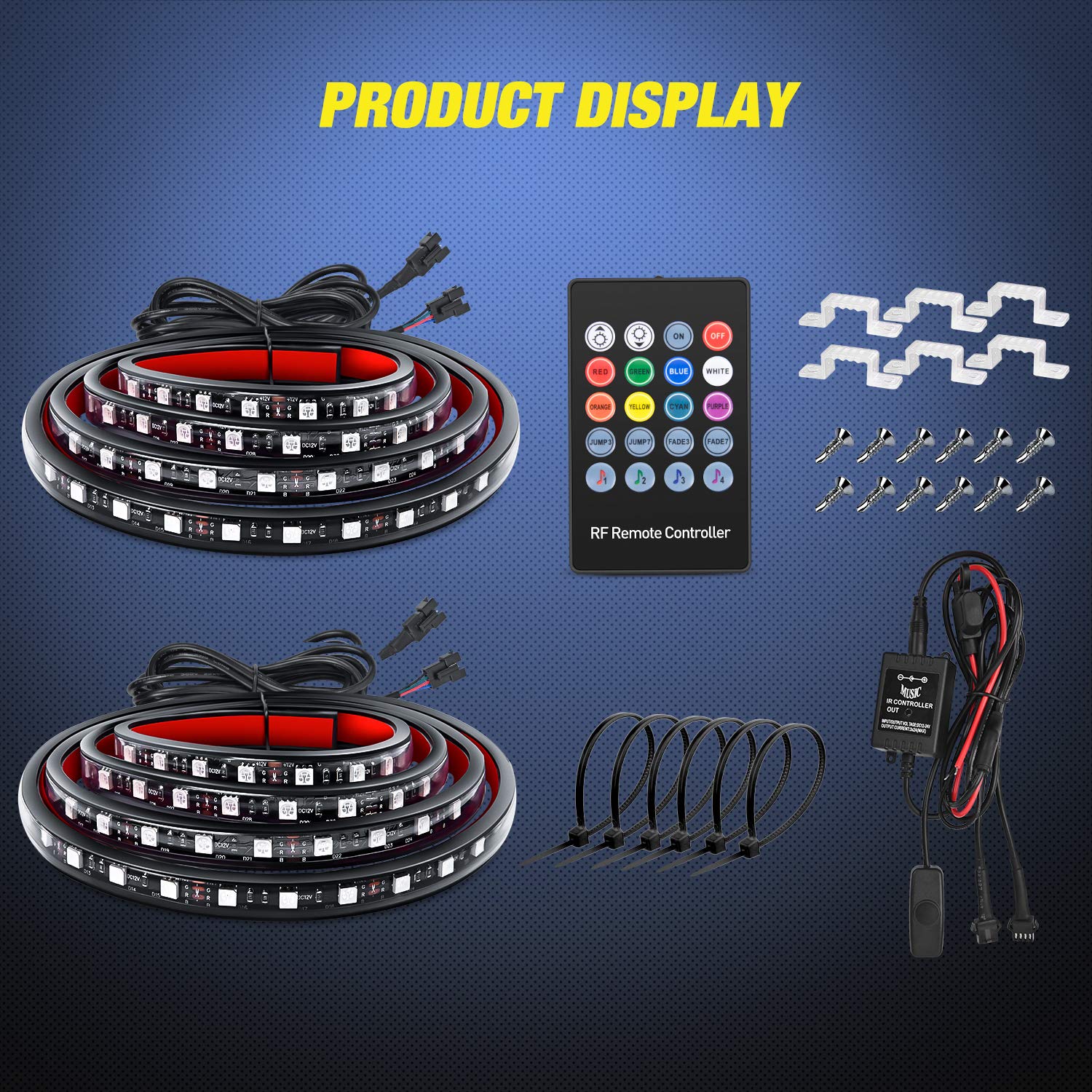 Nilight RGB lights in a night lifestyle scene creating vivid ambiance