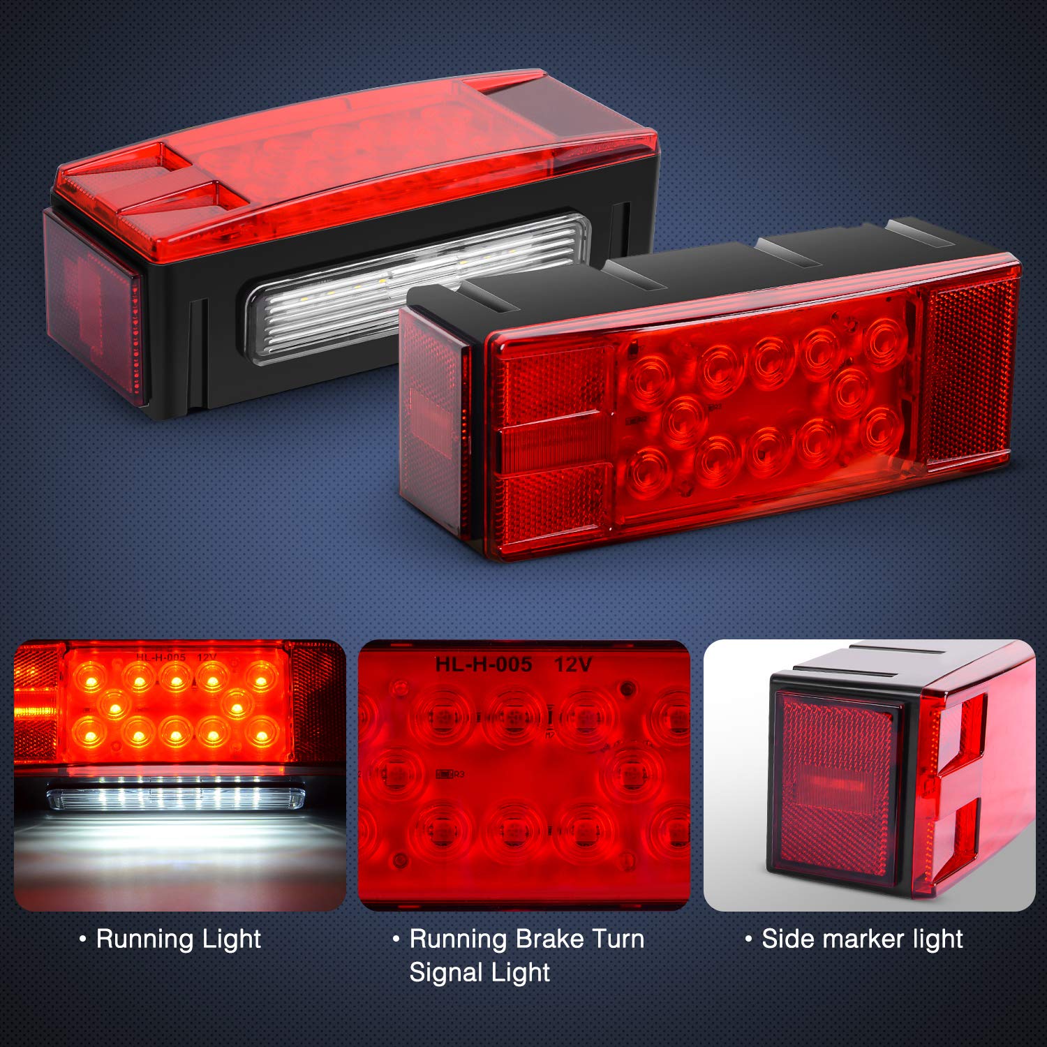 Nilight detailed shot of right lamp diode array for bright, low‑draw output