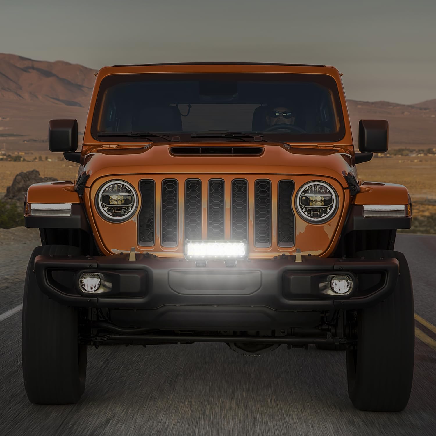 Nilight light bar mounted on truck roof showing rugged off-road readiness benefit