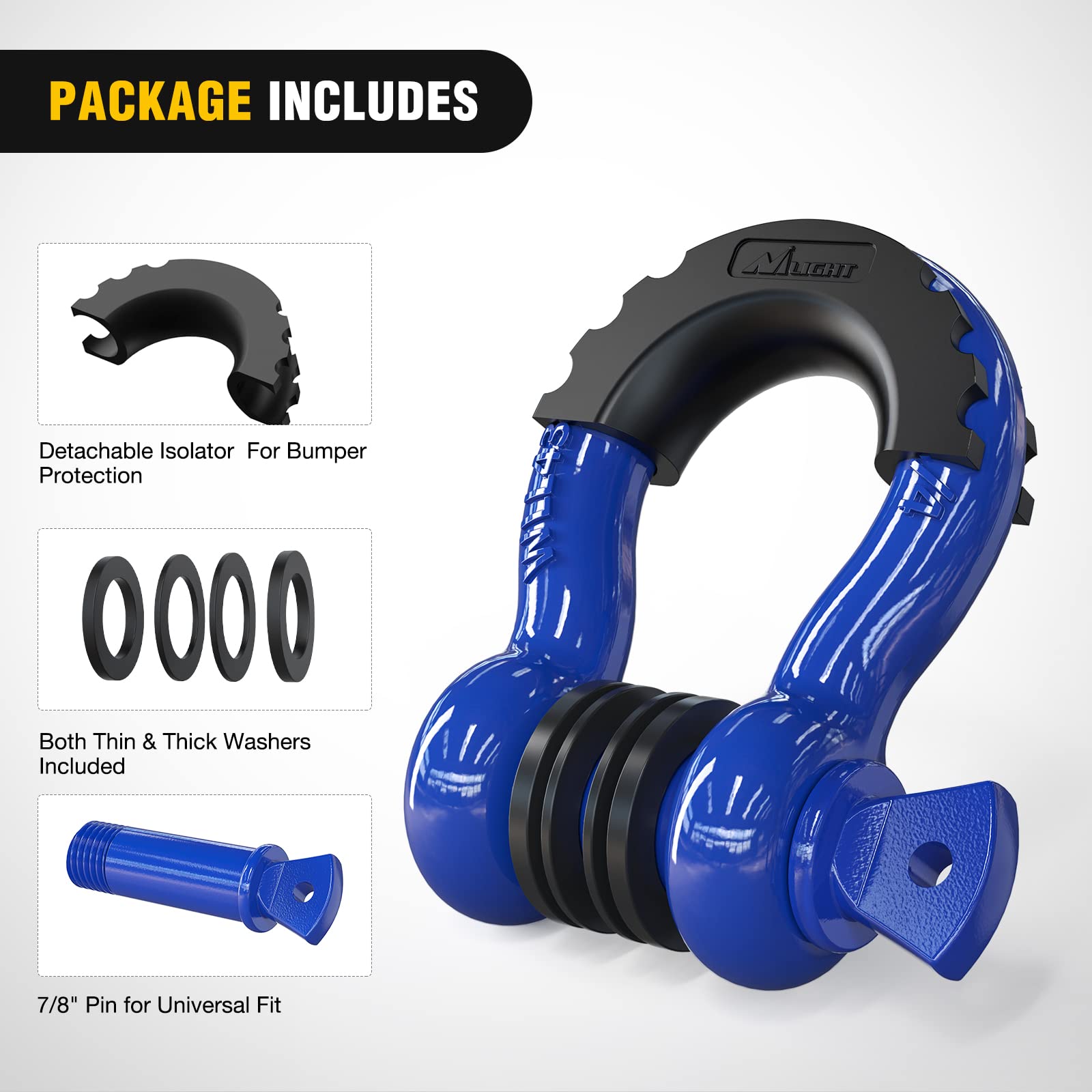Nilight rubber isolator and washer detail protecting vehicle paint and reducing rattle