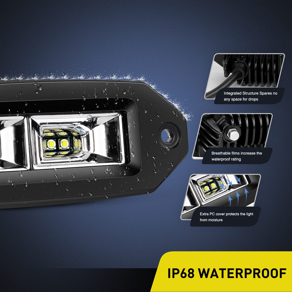 Nilight rubber pad and mounting hardware offering shock absorption and a secure seal