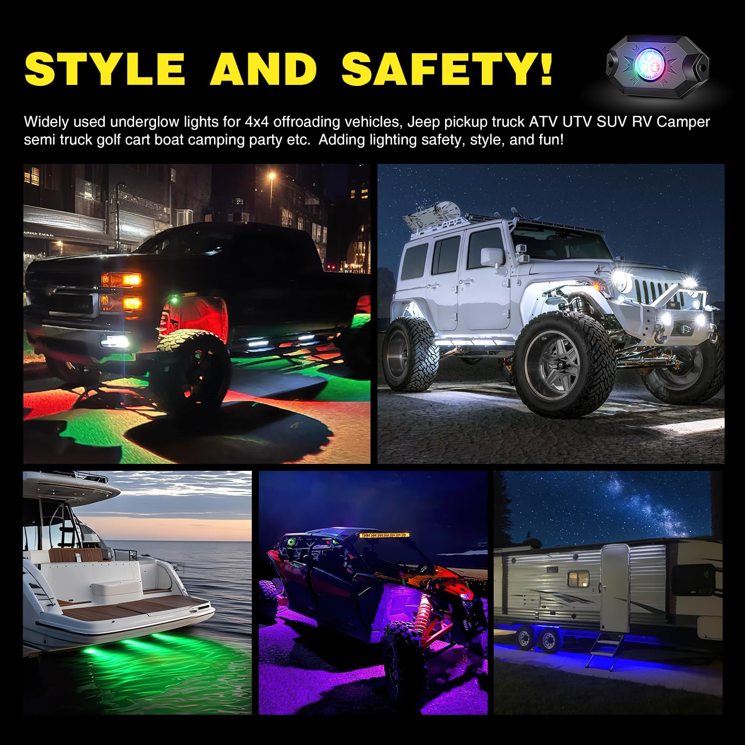 Nilight rubber pad and mounting kit showing vibration isolation and stability