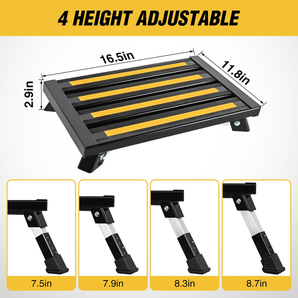 Nilight folded flat step for compact storage and easy transport