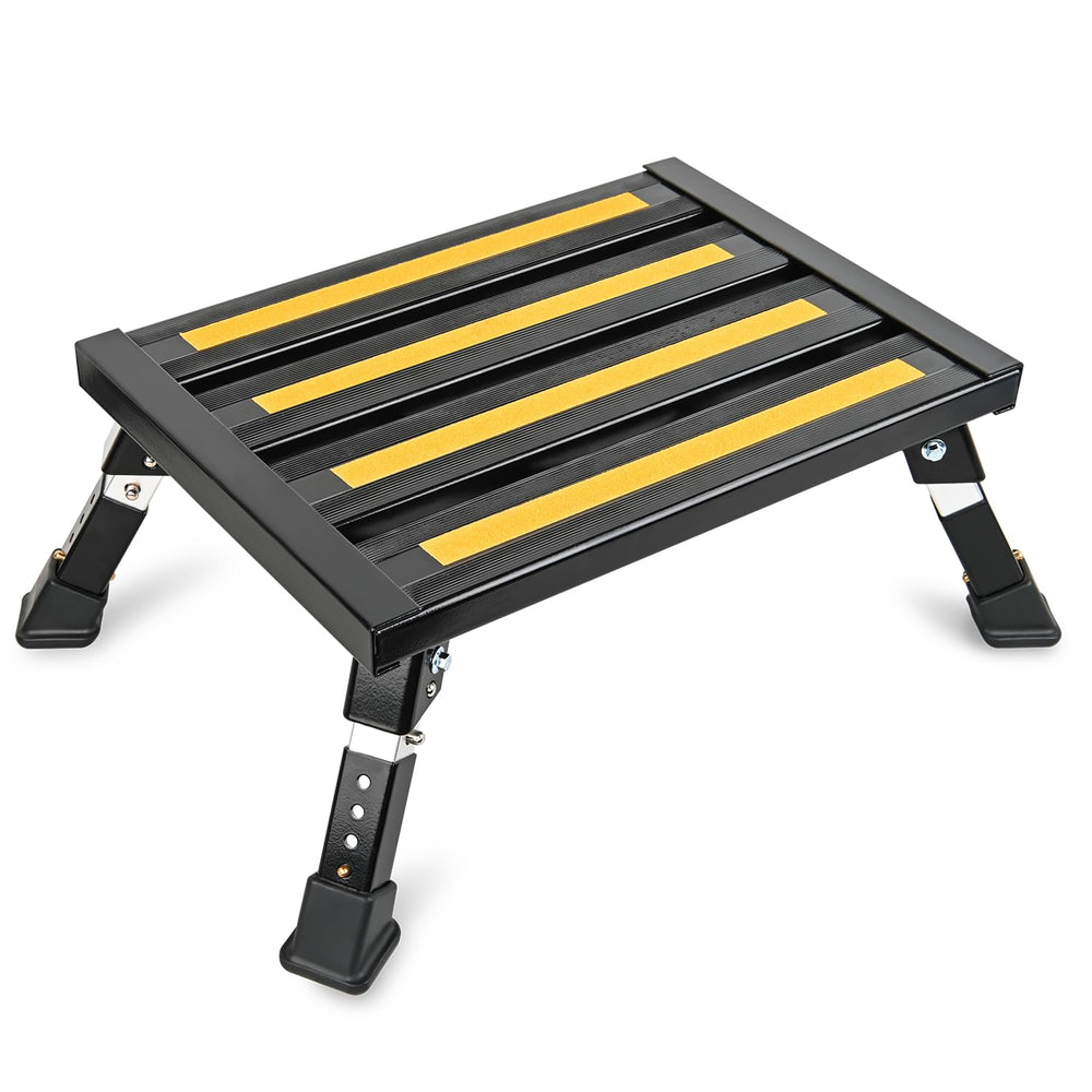 Nilight front view of step showing stable wide platform and secure stance