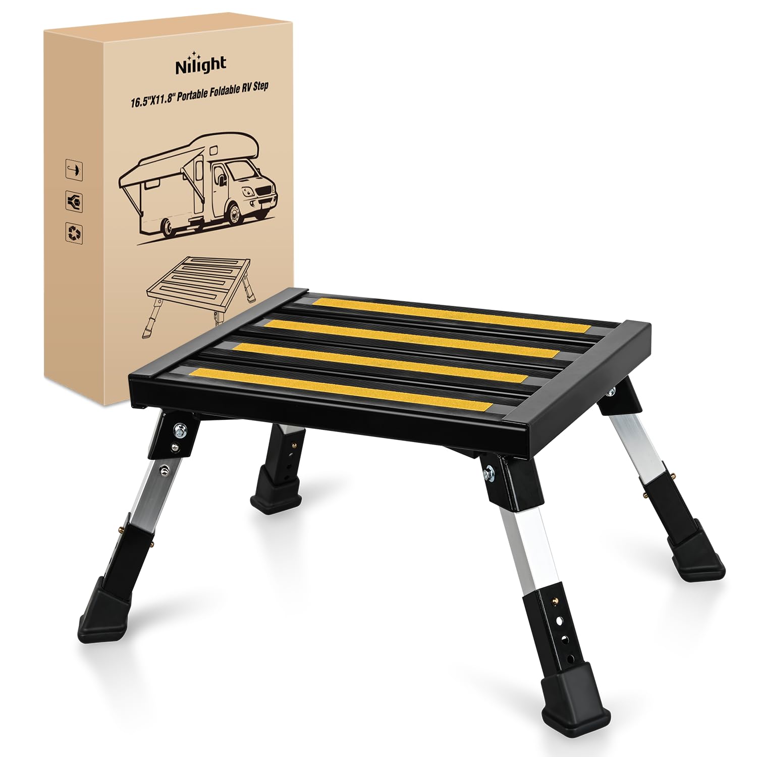 Nilight rubber feet close-up providing grip and surface protection