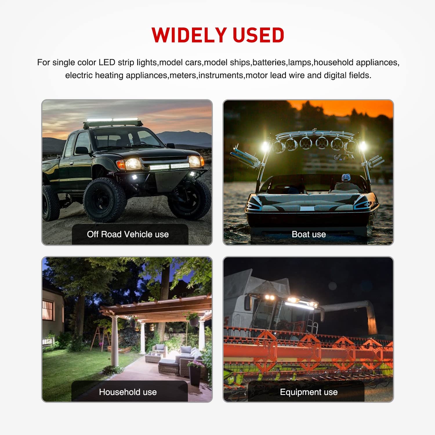 Nilight held in hand to show 14AWG cable thickness and scale benefit