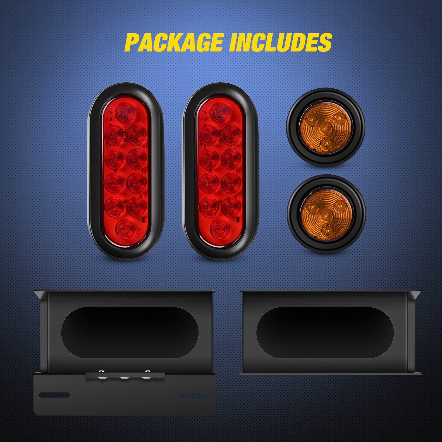 Nilight light box next to ruler showing compact size and easy scale fitment for trailers