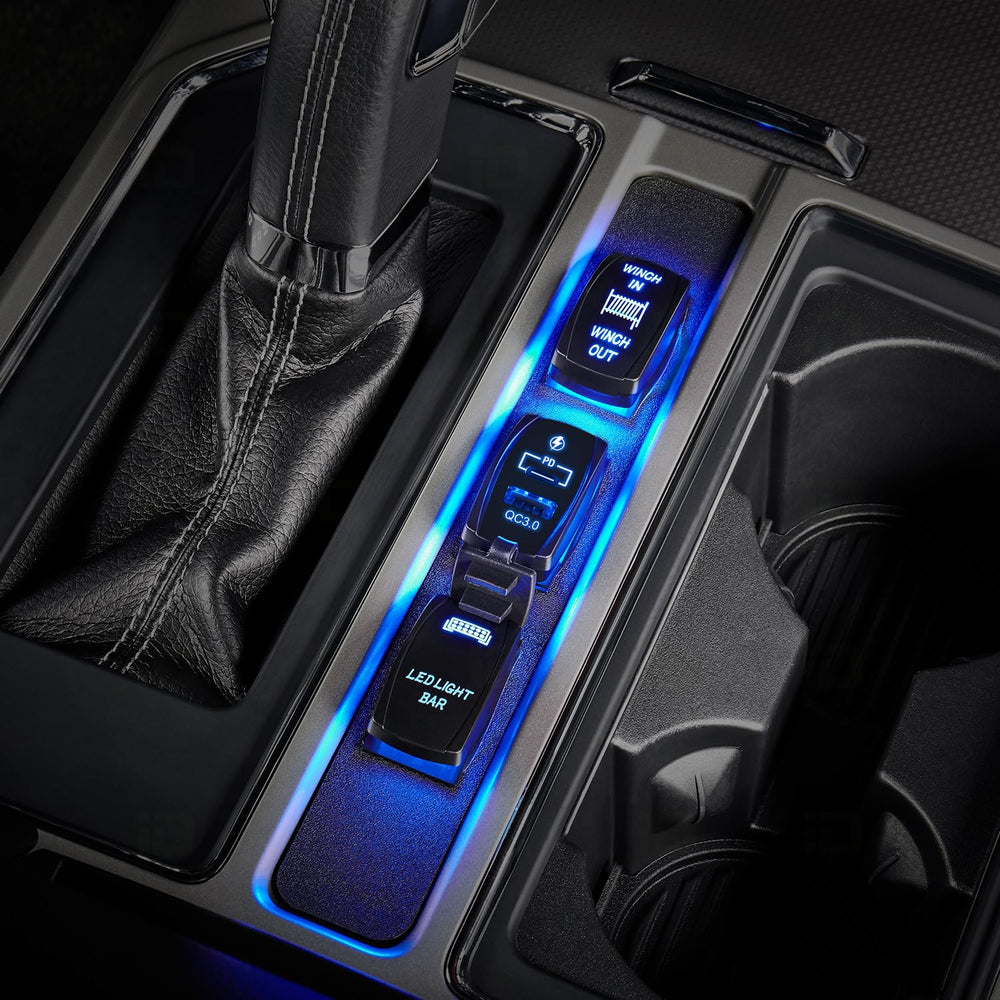 Nilight side profile showing shallow depth for tight dashboard spaces