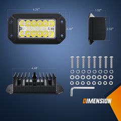 Nilight side profile highlighting aluminum heat sink and durable construction benefit