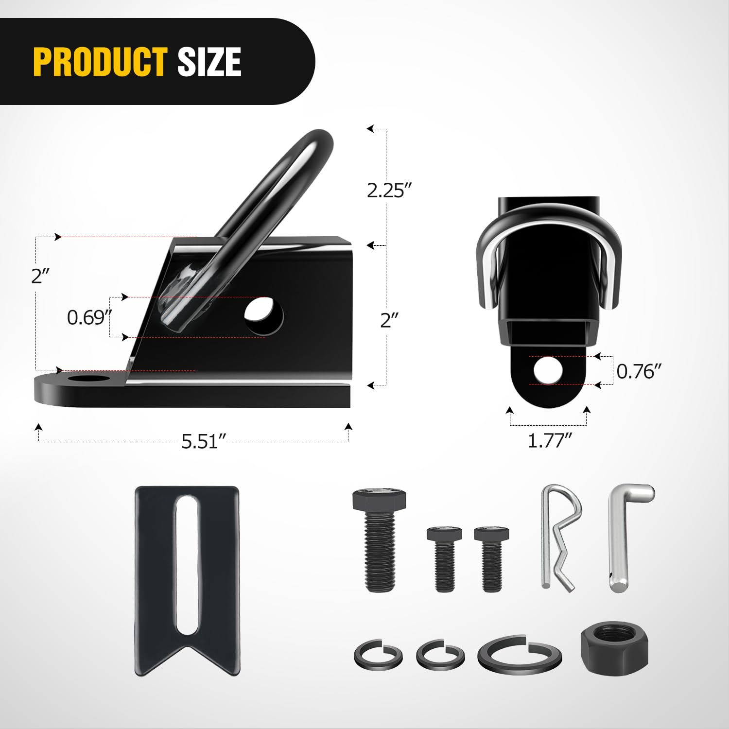 Nilight side profile installed on ATV showing stable no-swivel connection benefit