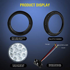 Nilight side profile showing mounting grommet and 3-prong plug for easy installation