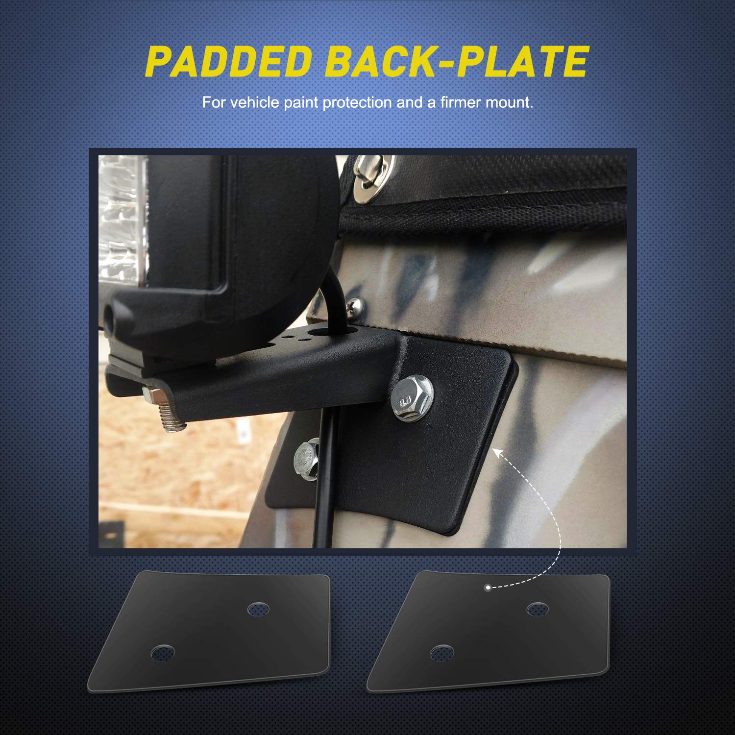 Nilight side profile with attached LED pod demonstrating secure mount
