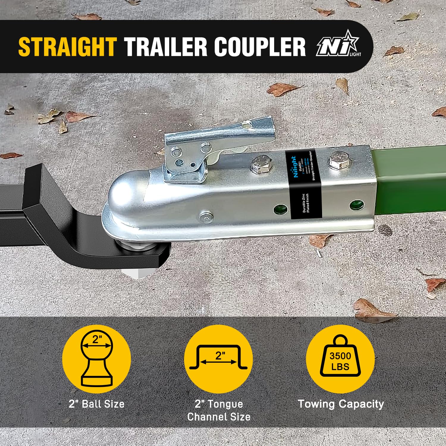 Nilight side profile with zinc finish demonstrating corrosion resistance