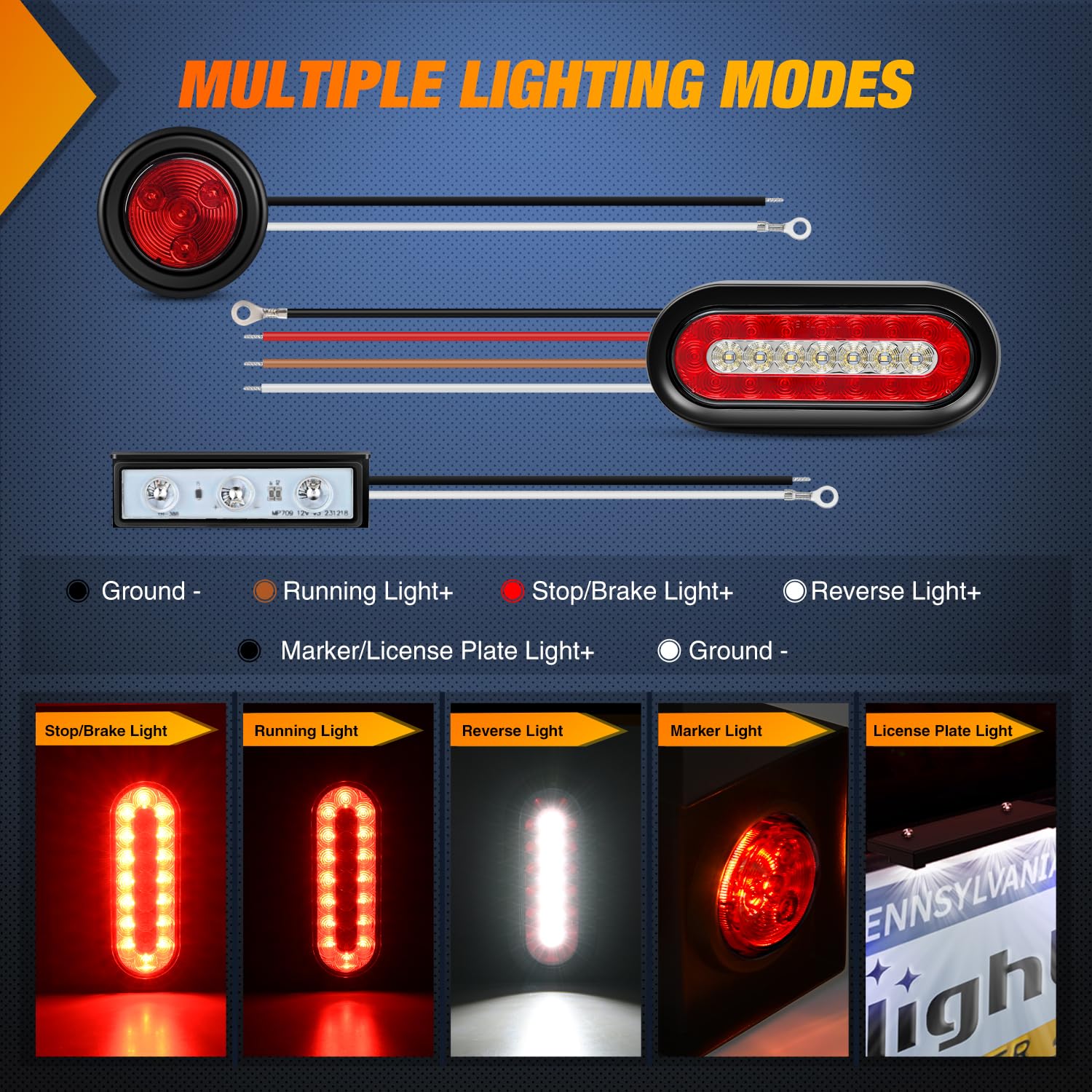 Nilight side round marker lamp detail for added side signaling