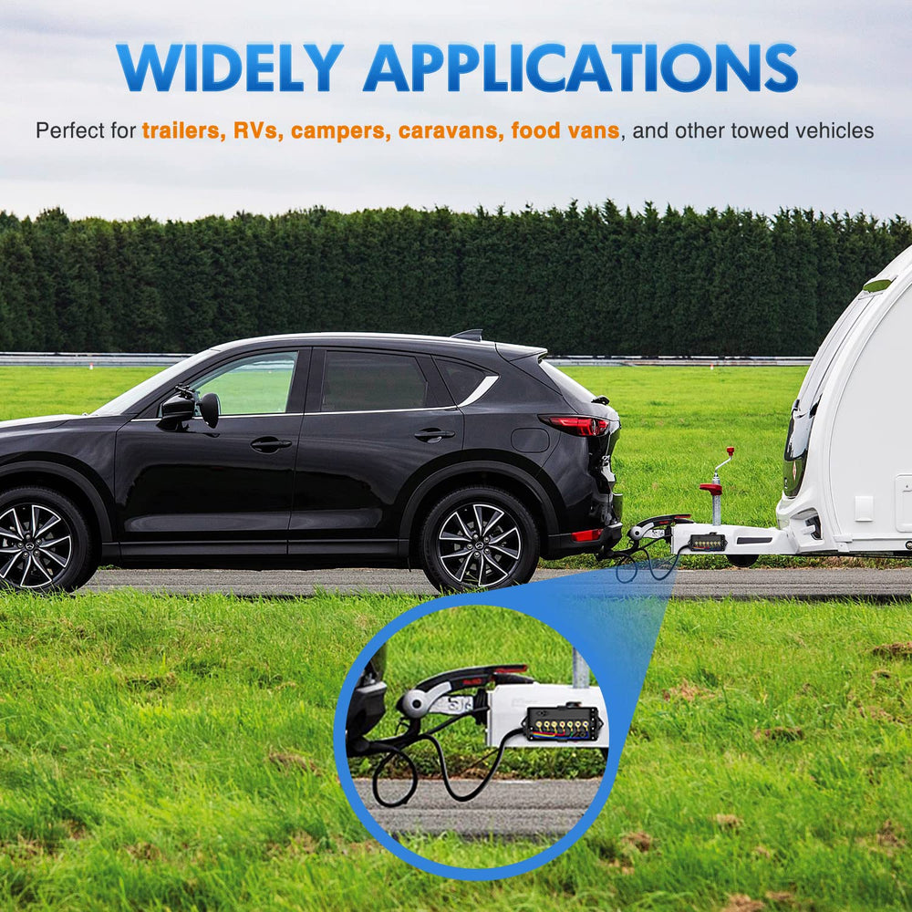 Nilight held in hand for scale showing 8 ft extension length benefit