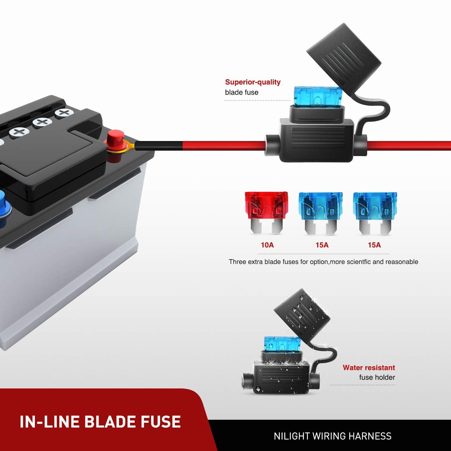 Nilight lamp held in hand to show compact scale and easy mounting advantage