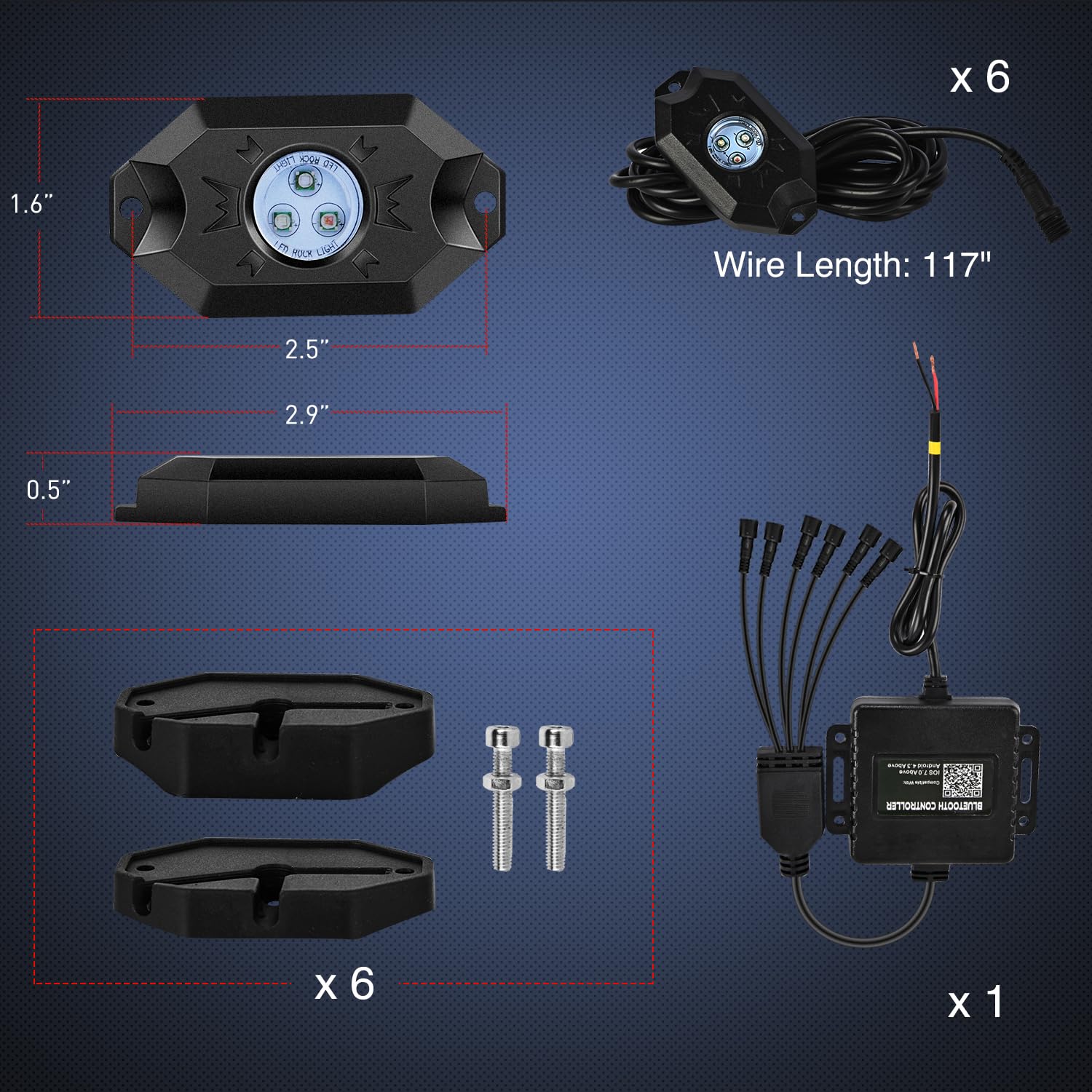Nilight pod beside a hand for size scale showing compact design and easy placement