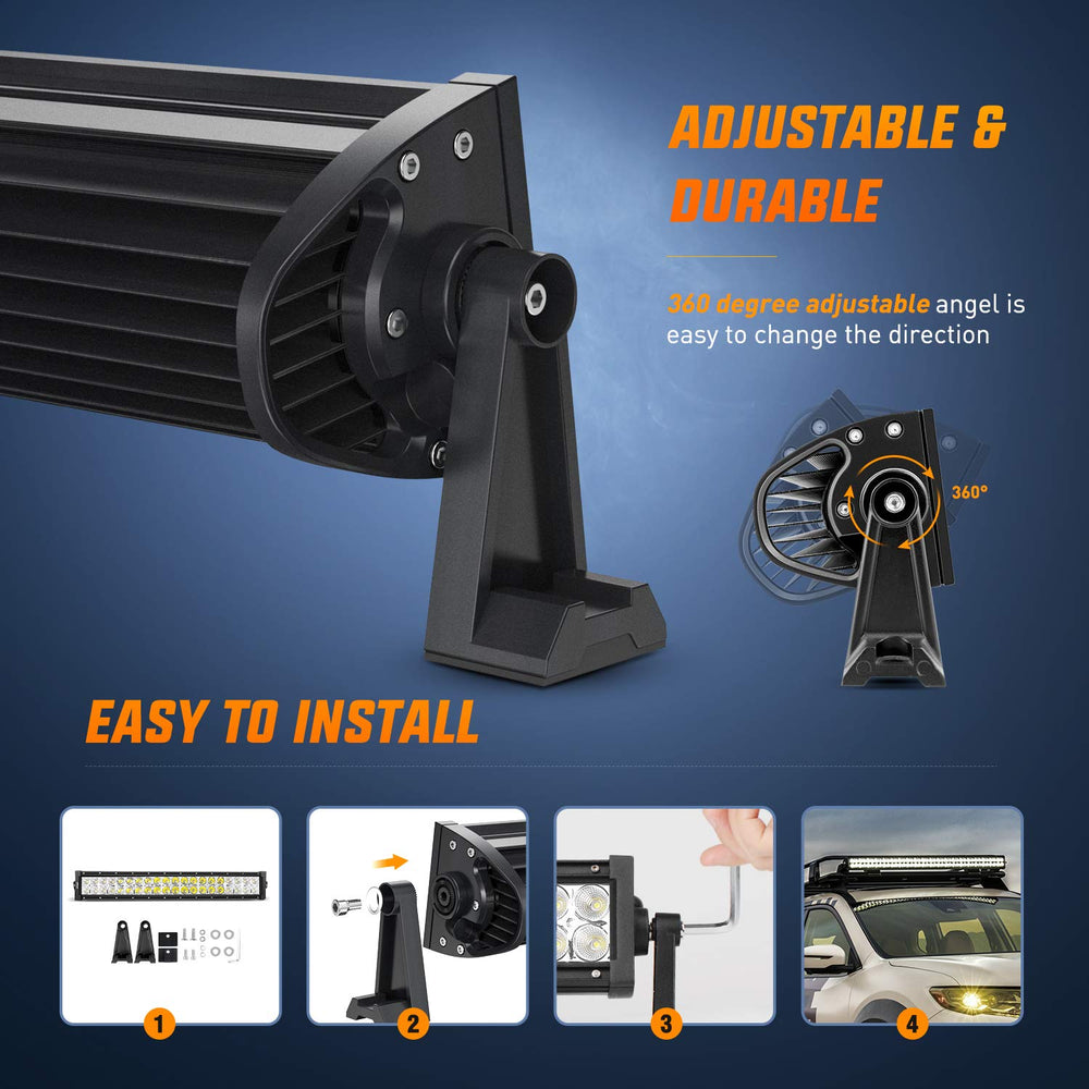 Nilight size comparison with hand to show compact 22-inch length and easy fit on vehicles