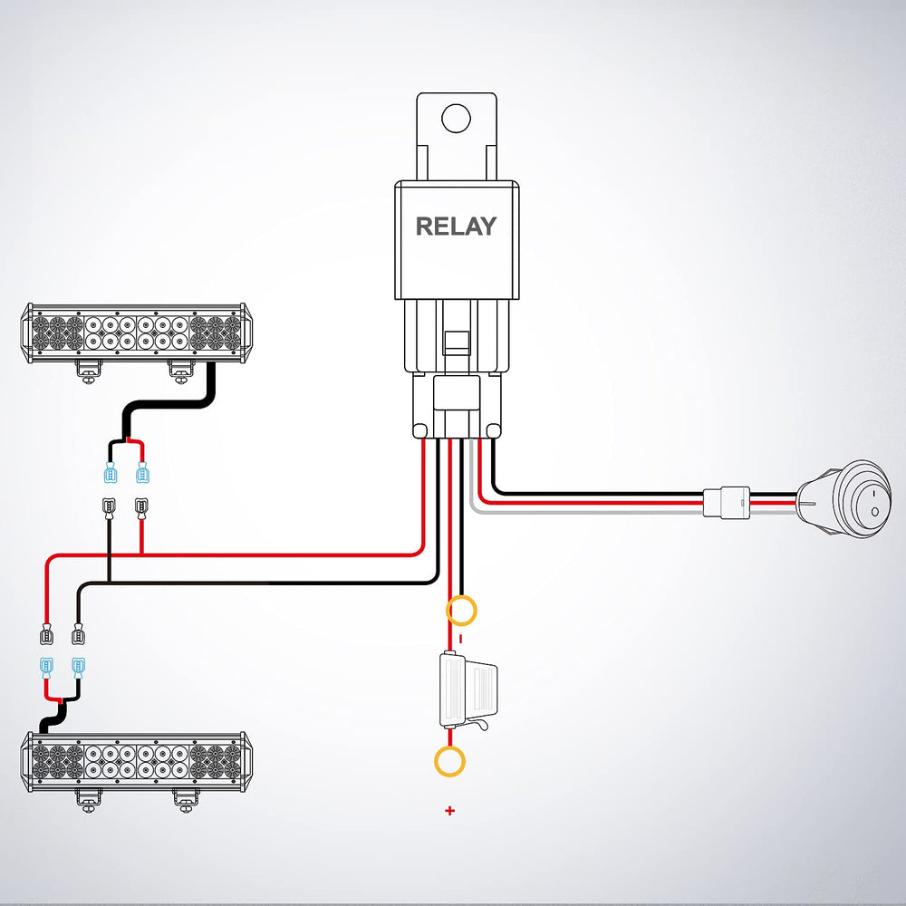Nilight rocker switch mounted in cab providing convenient access