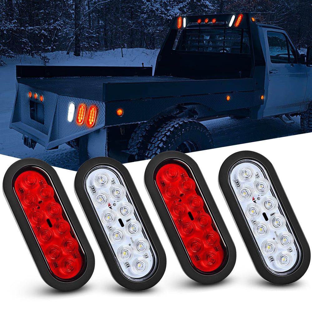 Nilight front view showing bright oval LEDs and clear stop/turn visibility