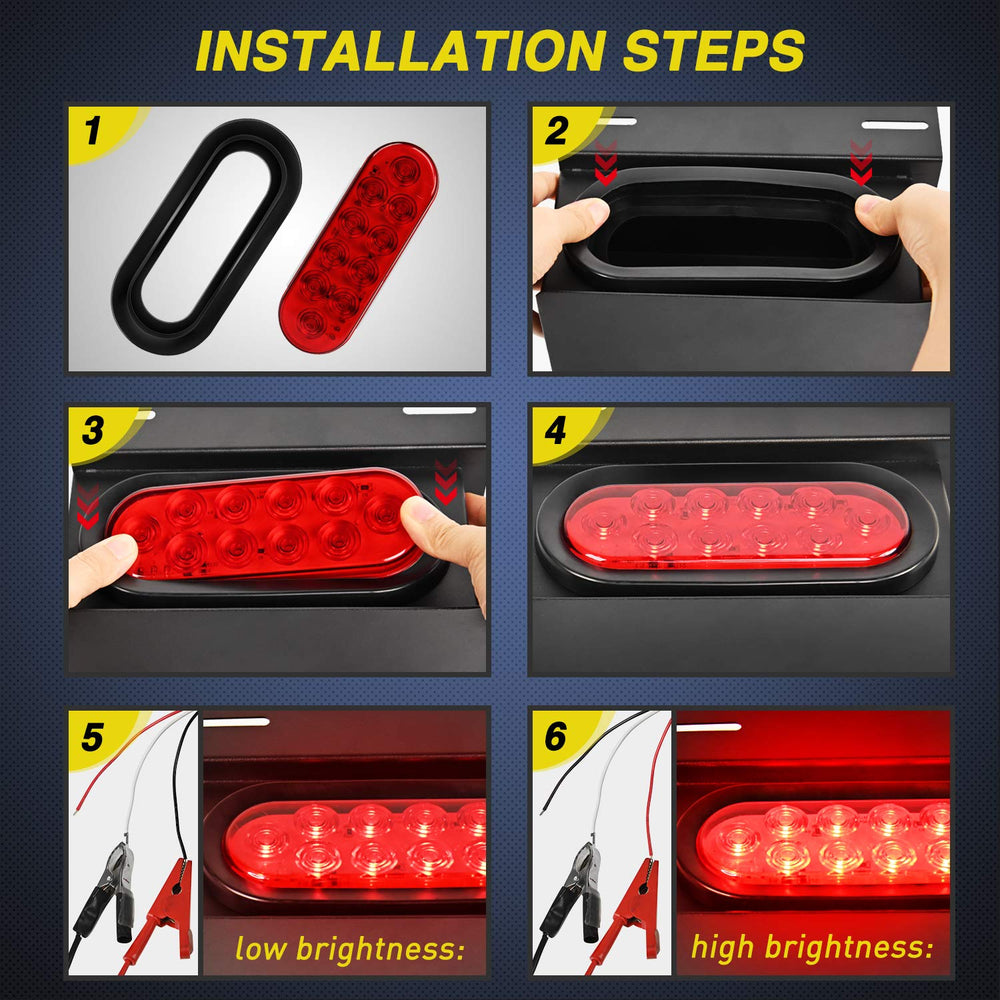 Nilight installed grommet demonstrating secure surface-mount fit and stability