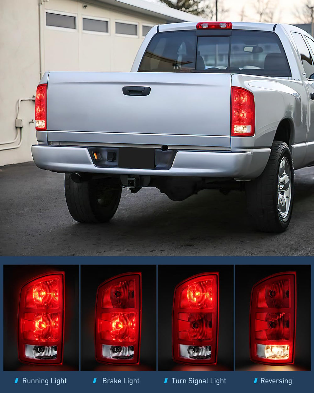 Nilight taillight rear view showing socket and plug for quick plug-and-play installation