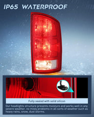 Nilight taillight with bulbs installed ready to plug-and-play benefit