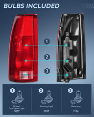 Nilight taillight close-up showing tight seal for weather resistance and longevity
