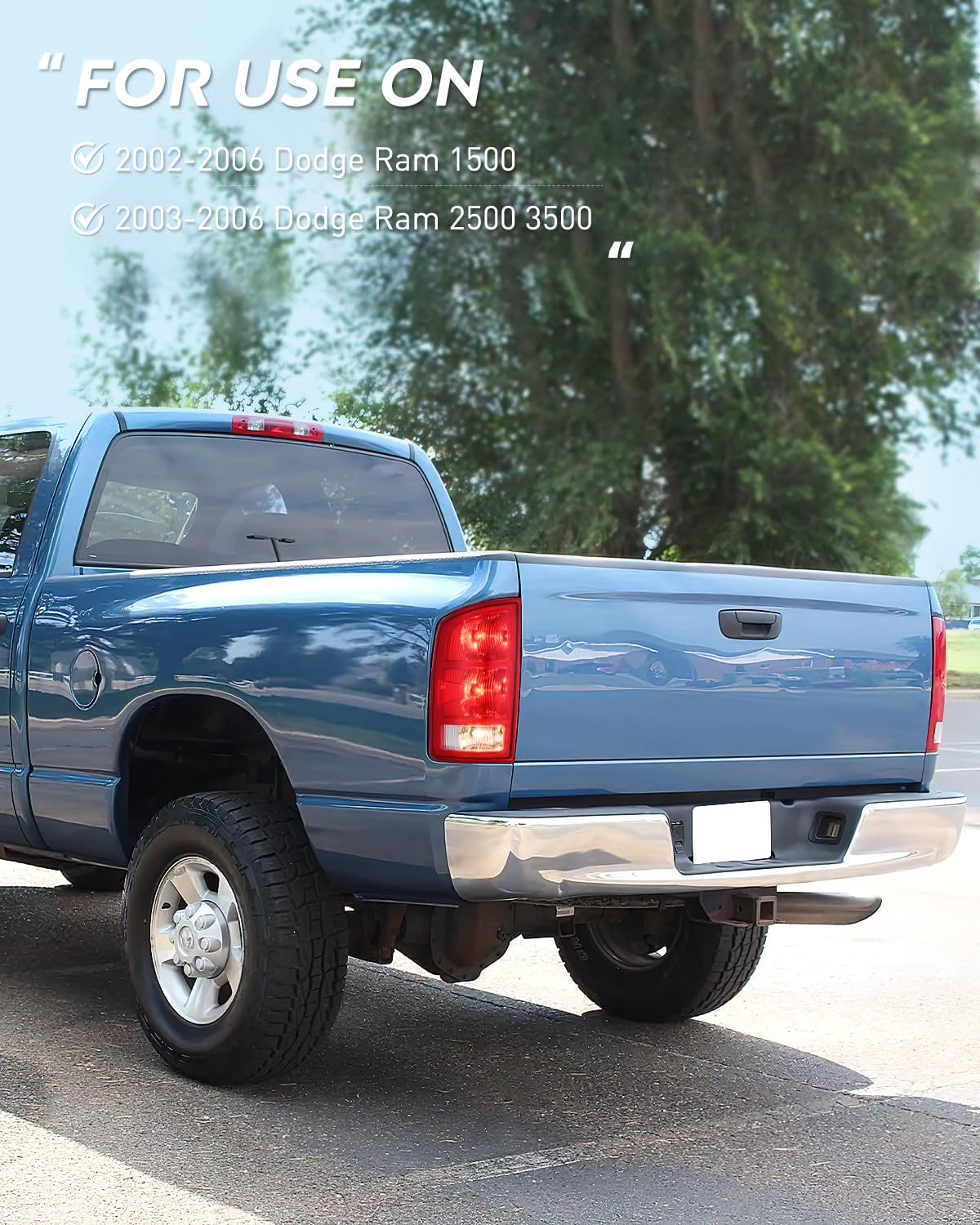 Nilight taillight installed on Dodge Ram rear demonstrating restored appearance benefit