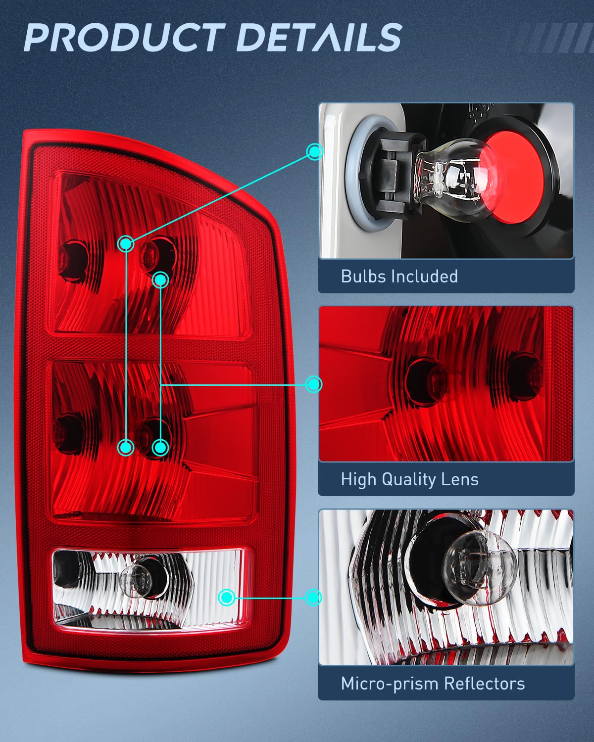 Nilight mounting points and tabs demonstrating direct-fit secure attachment benefit