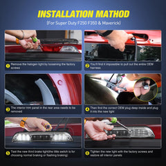 Nilight installed on Ford F150 rear, improves brake light visibility and style