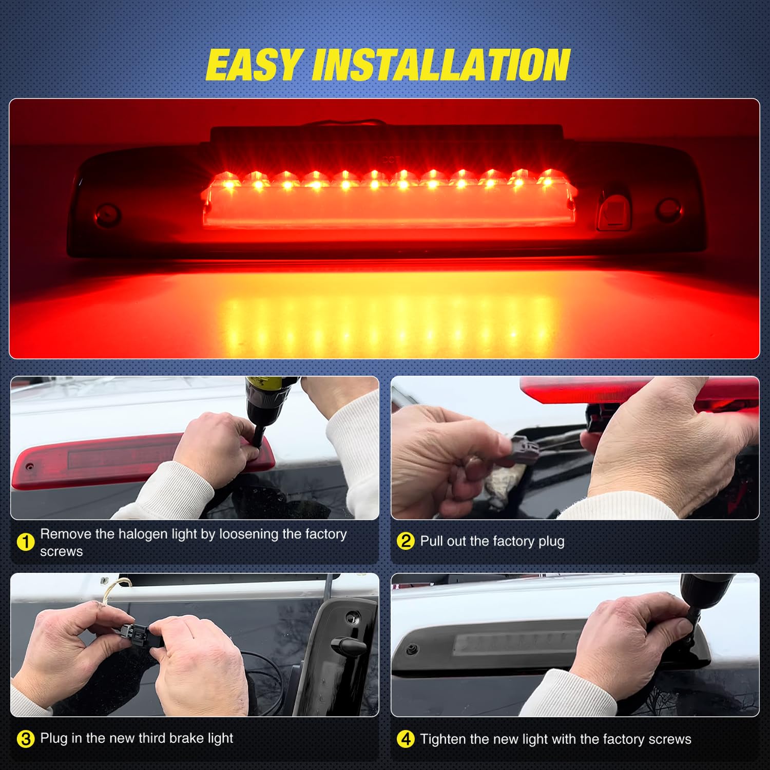 Nilight installed on rear of Ford Expedition demonstrating OEM fit and improved rear visibility