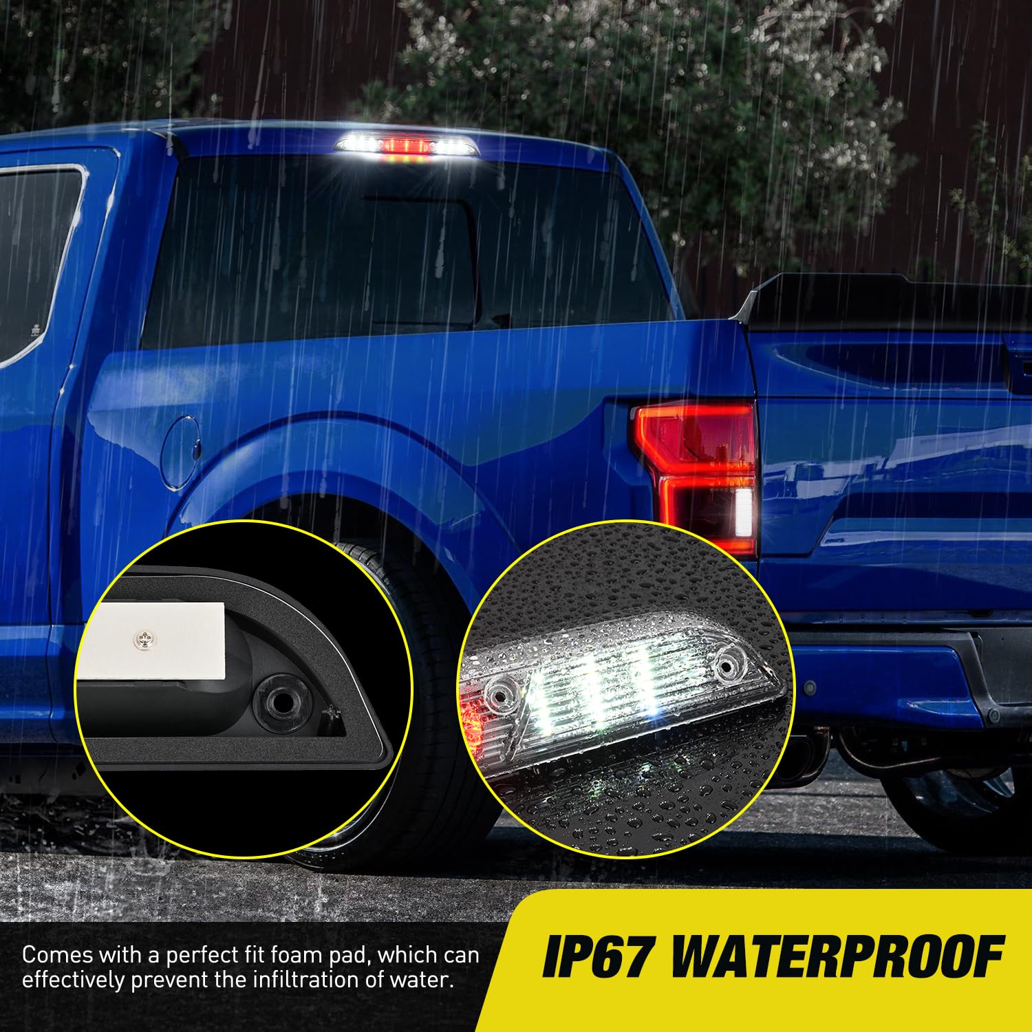Nilight side profile clear lens, OEM look and weatherproof construction