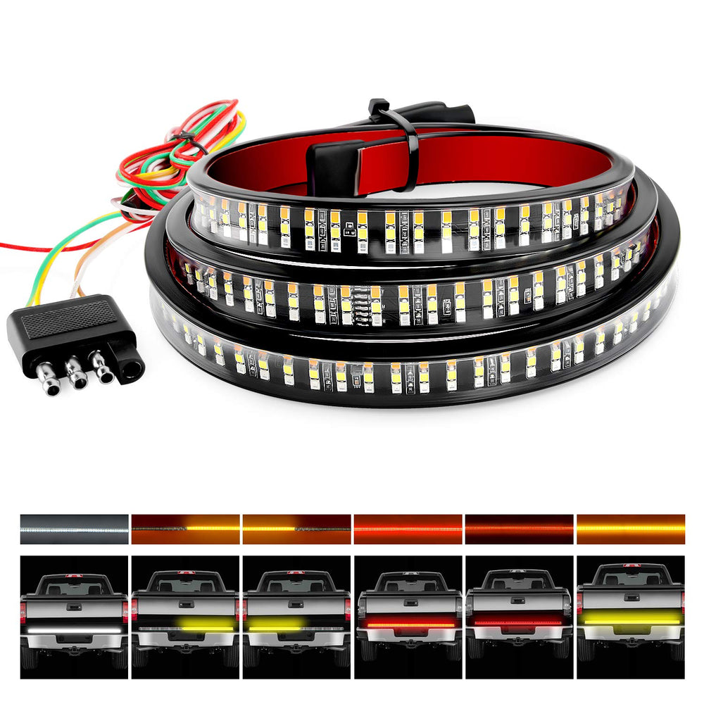 Nilight TR-04 front view showing full 60-inch LED strip and bright output