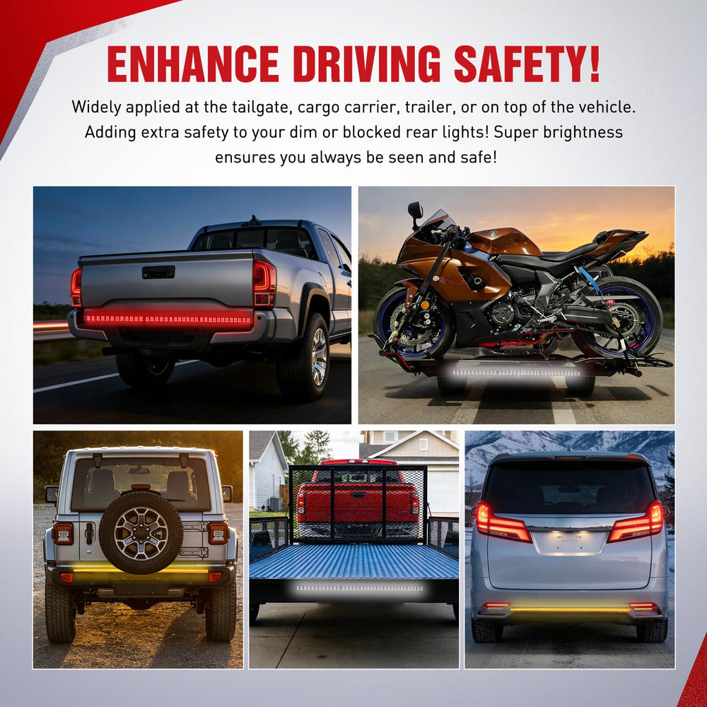 Nilight TR-04 white reverse light illuminating a driveway for safety