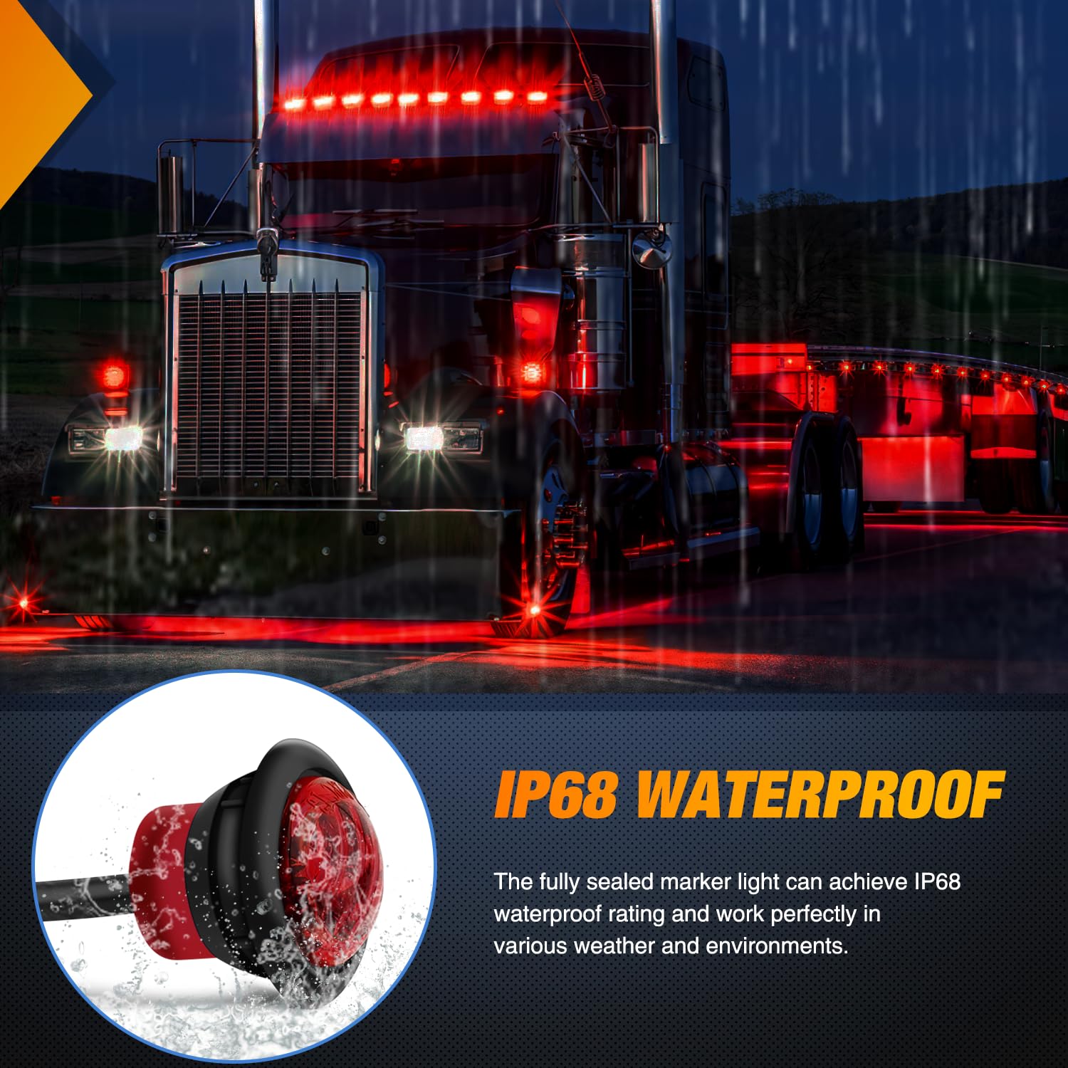Nilight submerged to show IP68 waterproofing and environmental durability benefit