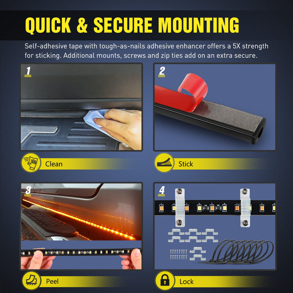 Nilight white courtesy light illuminating ground near door, makes entry safer at night