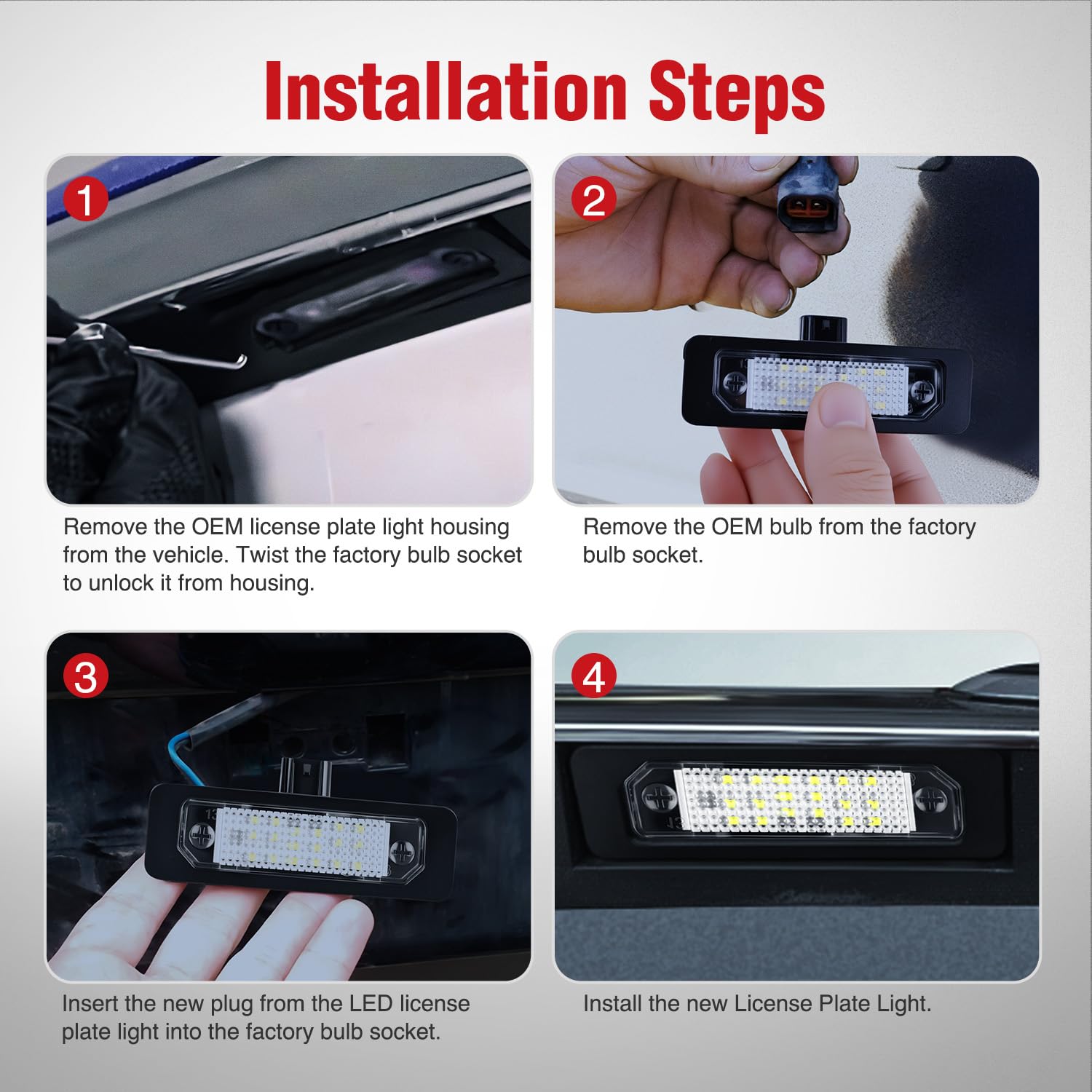 Nilight wiring connector detail, enables quick plug-and-play install