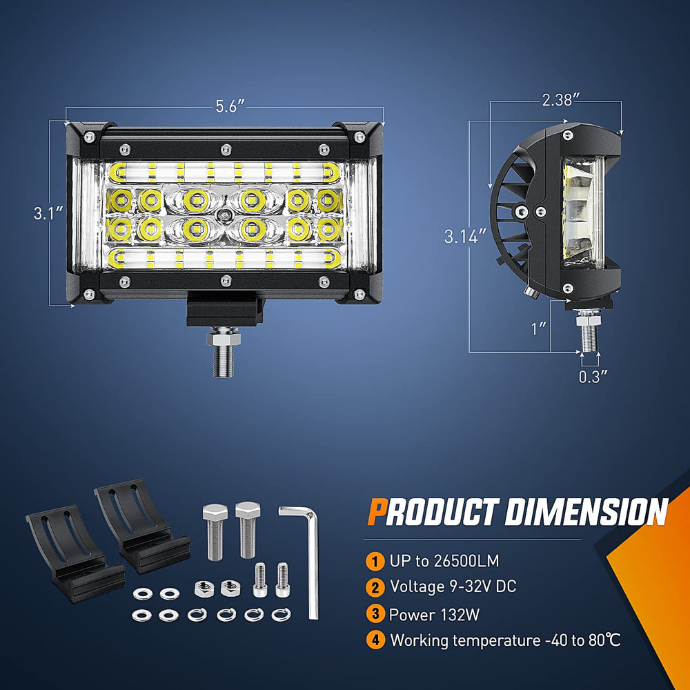 Nilight wiring harness and mounting hardware included for quick plug-and-play installation