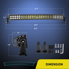 Nilight ZH410 side mounting bracket detail demonstrating secure attachment benefit