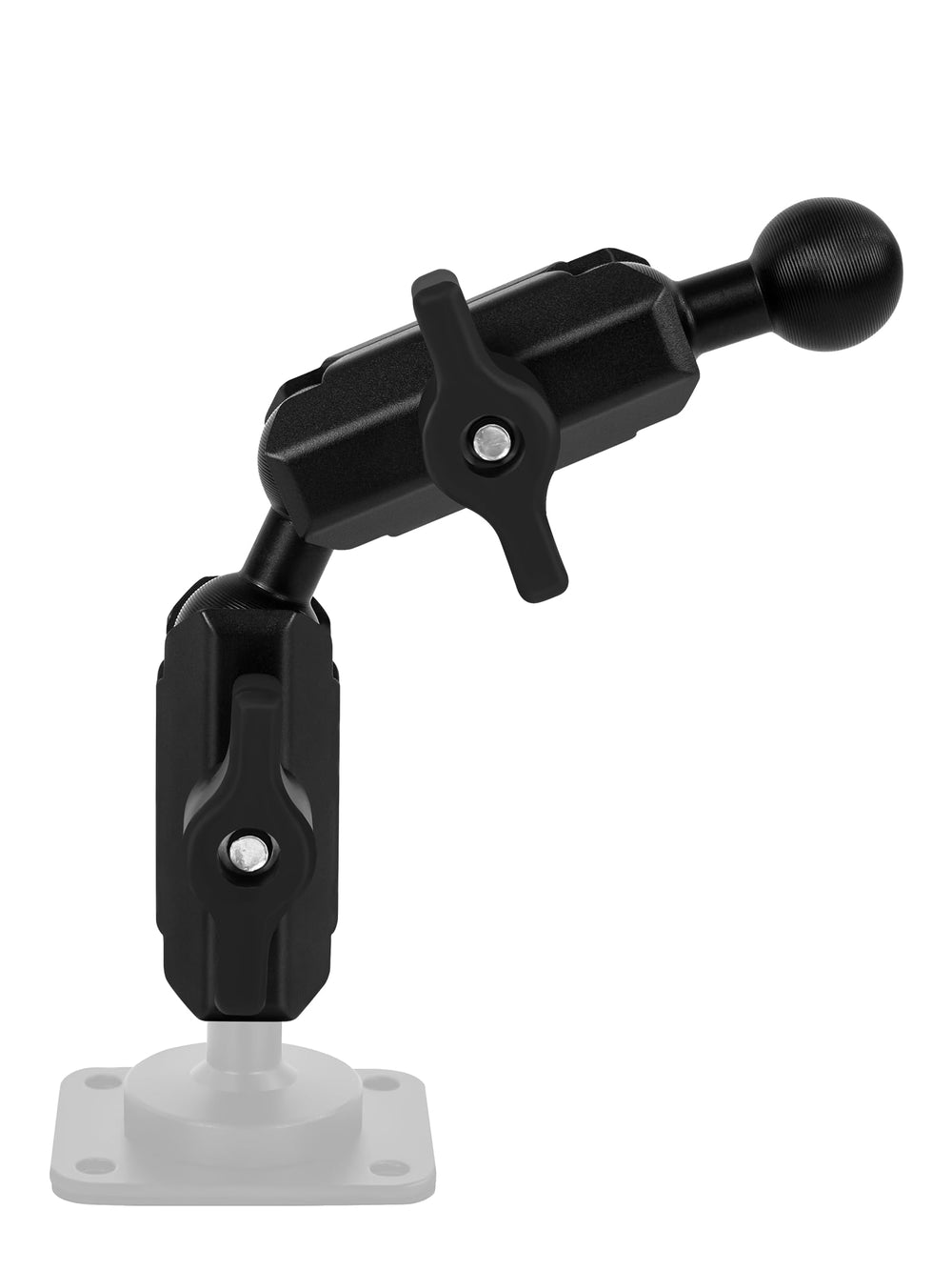 Nilkatss front view showing two 20mm extension arms and dual sockets for versatile reach
