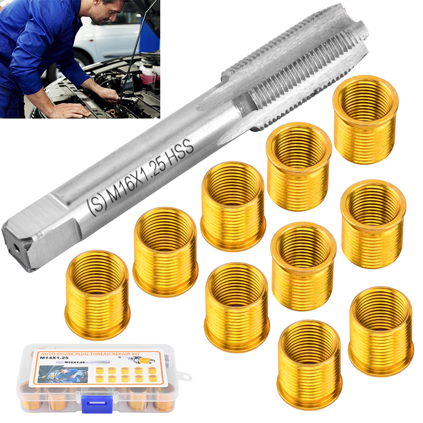 NINEFOX high-speed-steel tap detail, durable cutting performance for accurate rethreading