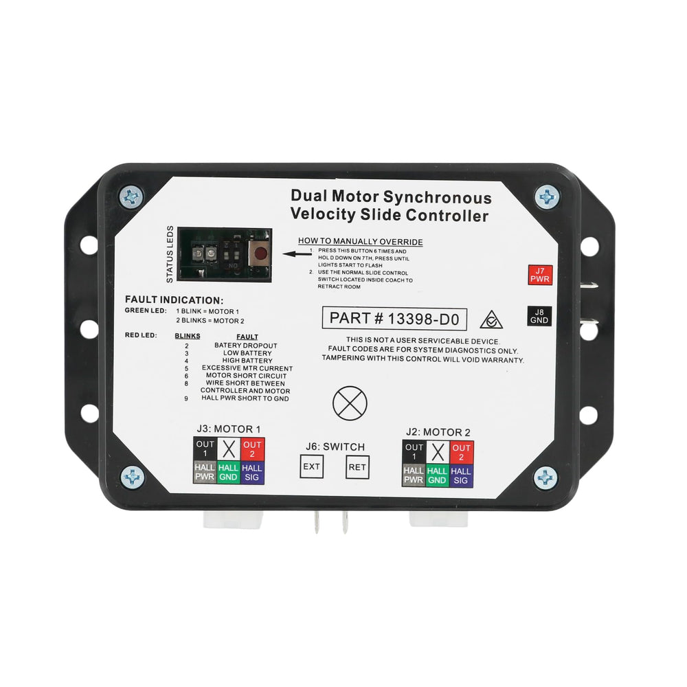Nirakoka controller front panel showing mounting holes and secure replacement benefit