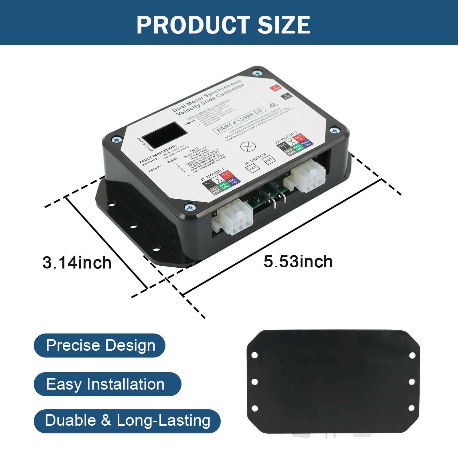Nirakoka controller label and part number 13398-D0 ensuring correct-match benefit