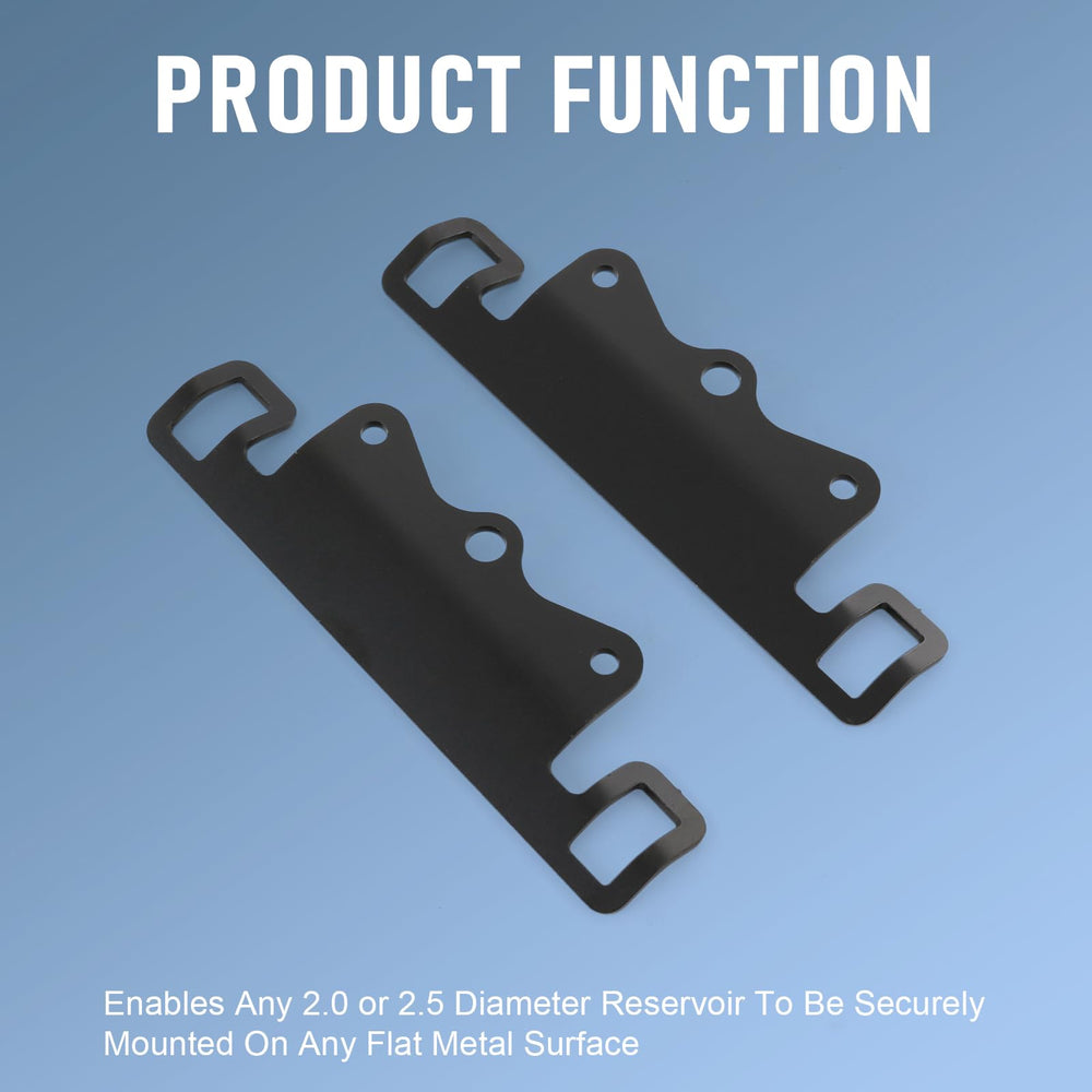 Nirakoka mounting kit showing a 2.0-inch reservoir fit for accurate sizing and compatibility