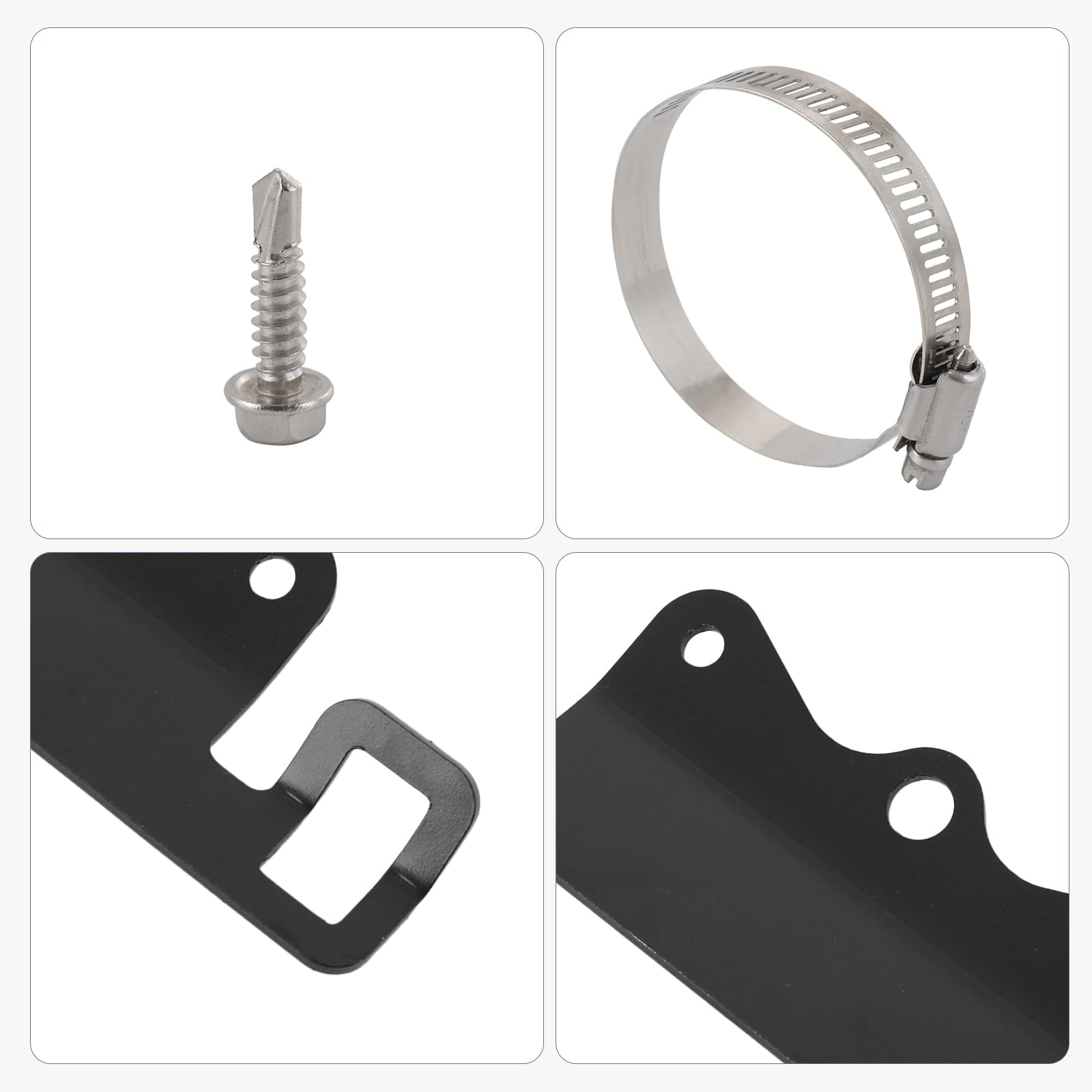 Nirakoka mounting kit showing a 2.5-inch reservoir fit for flexible installation options