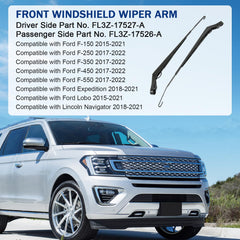 Nirakoka driver side wiper arm close-up highlighting sturdy construction and fit