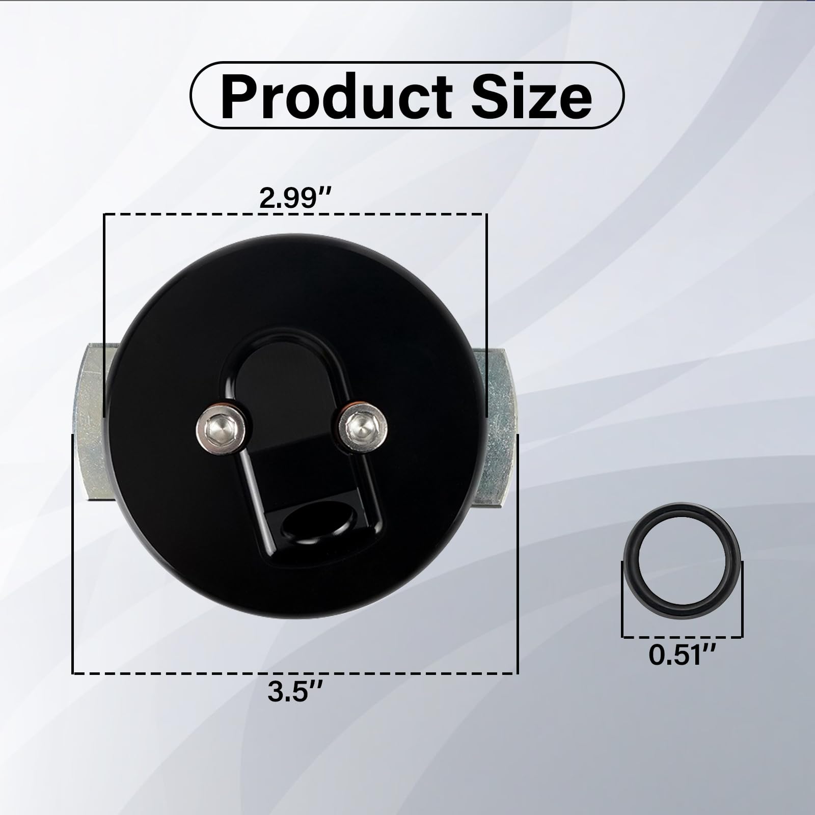 NIULPFZTK adapter next to dipstick for scale showing correct OEM-compatible dimensions