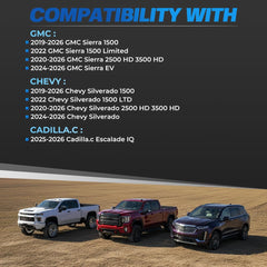 NJSBYL installed in Silverado truck bed giving improved visibility